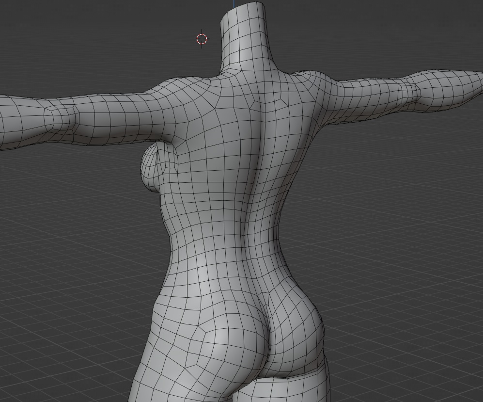 【無料】女性用素体モデル【素体単品】- free body model -