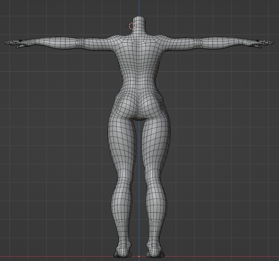 【無料】女性用素体モデル【素体単品】- free body model -