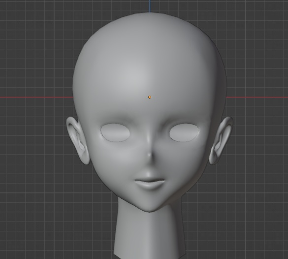 【無料】顔素体モデル【素体単品】- free face model -