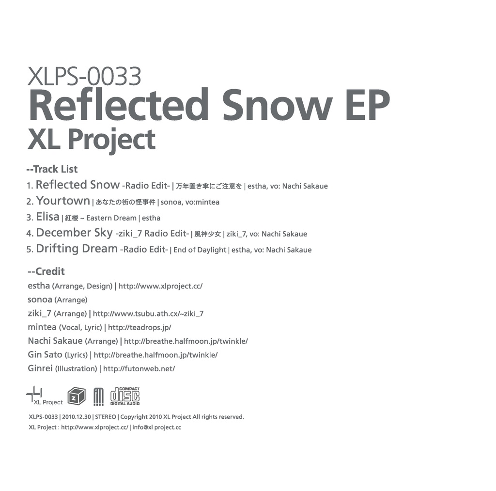 XLPS0033 / Reflected Snow EP