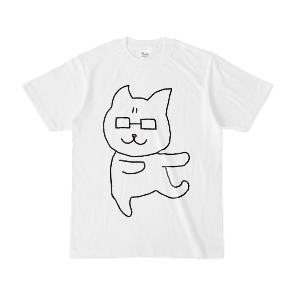 ド根性ネッコTシャツ Ver.E(白)