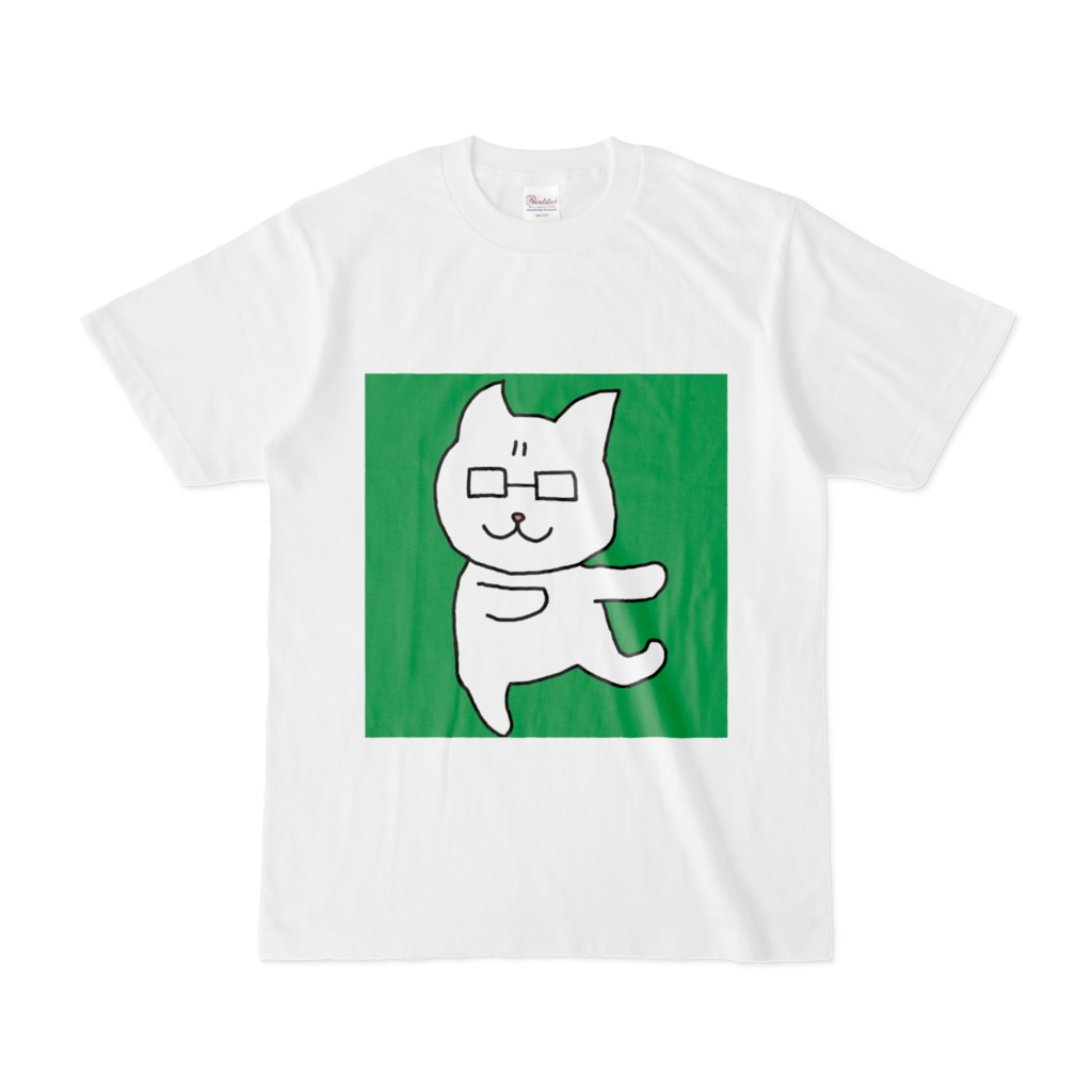 ド根性ネッコTシャツ Ver.E(白GB)