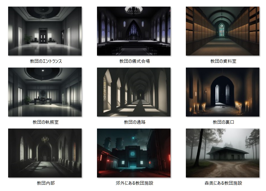 【一部無料】背景画像にちょっと便利な【教団の背景画像】集