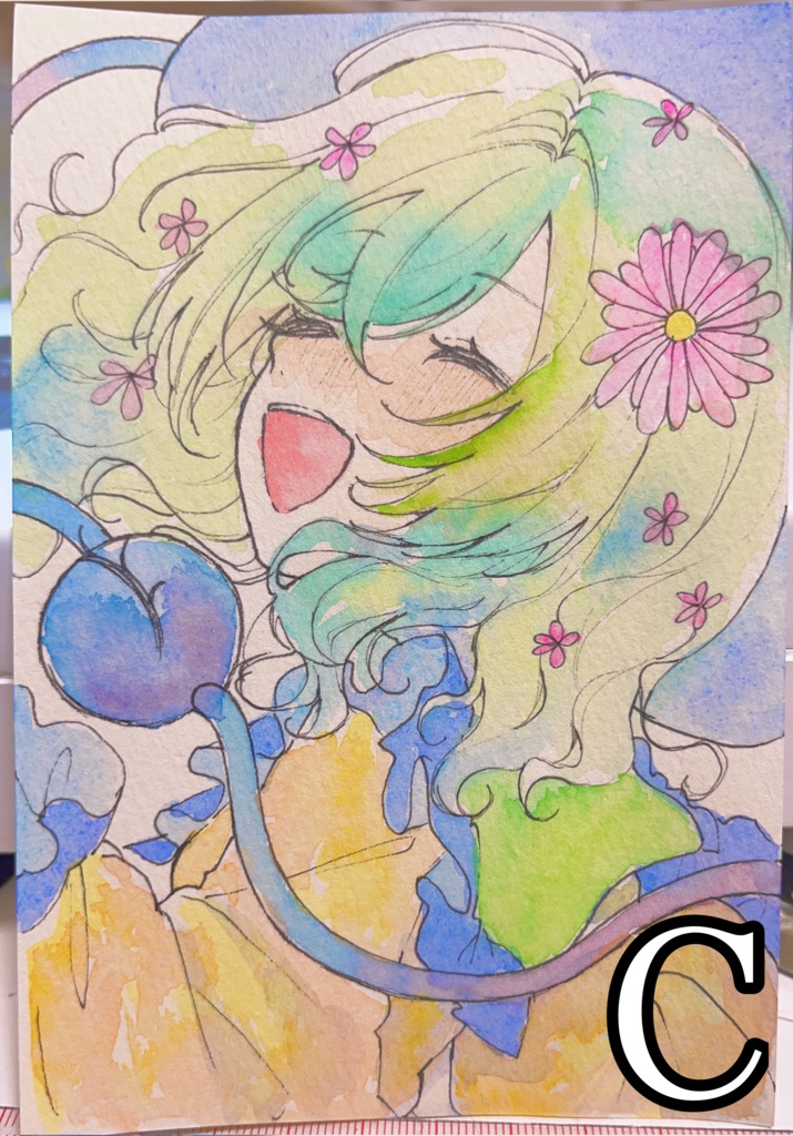 古明地こいし 水彩ポストカード