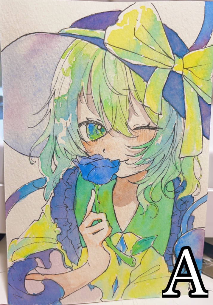 古明地こいし 水彩ポストカード