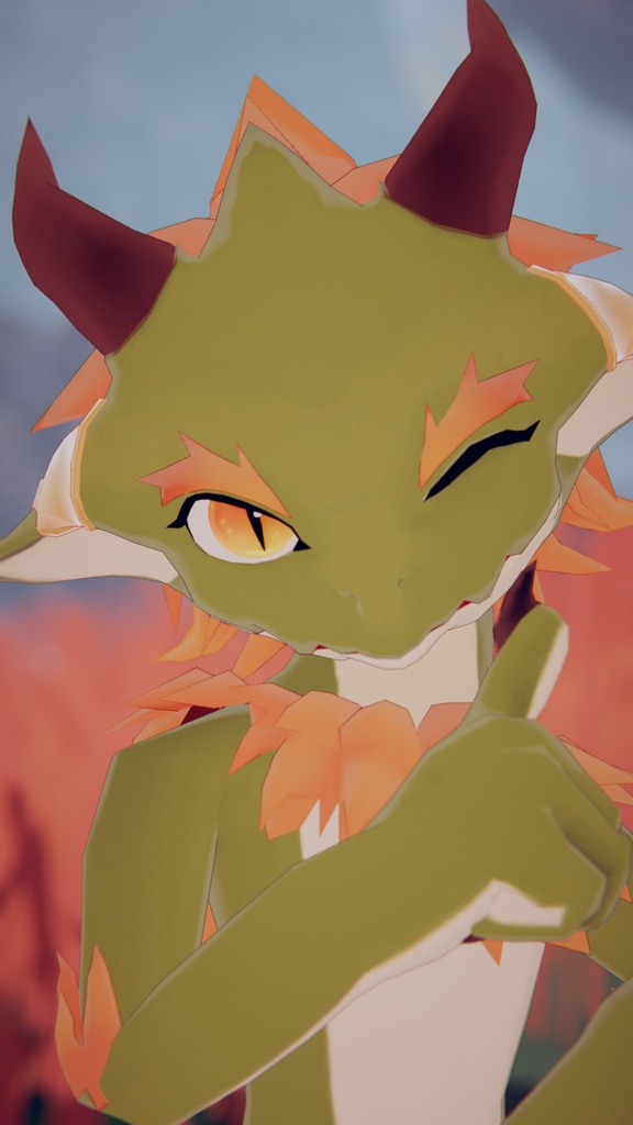 VRChat想定3Dモデル "フェイ(Fei)"