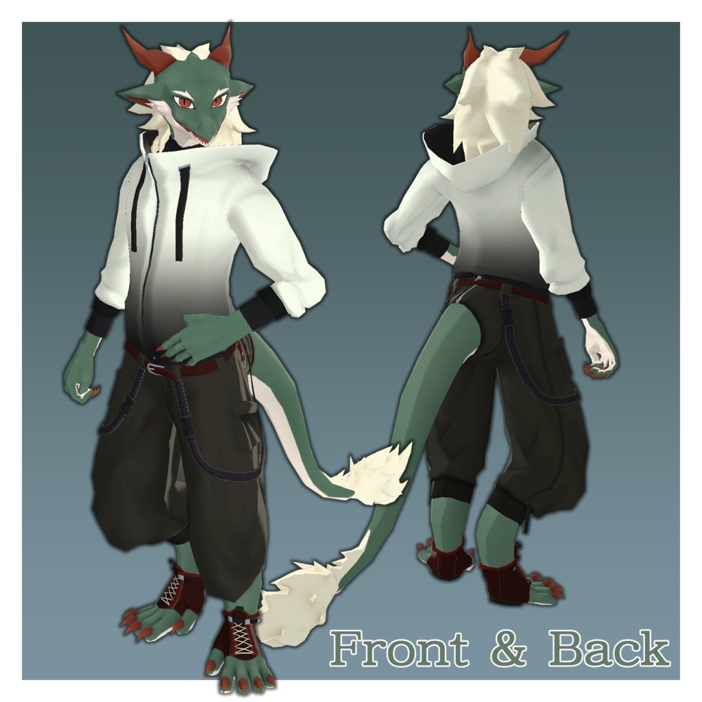 VRChat想定3Dモデル "ノイ(Neu) 2.0"