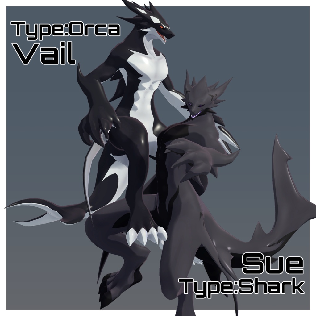 VRChat想定3Dモデル "ヴェール/スー"