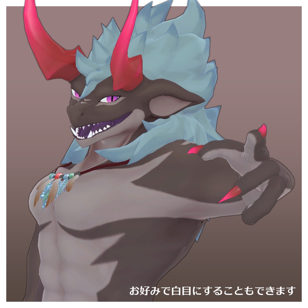 VRChat想定3Dモデル "ザザ"