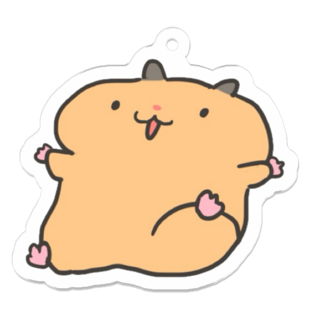 ぽぽちゃんアクキー(ごろん)