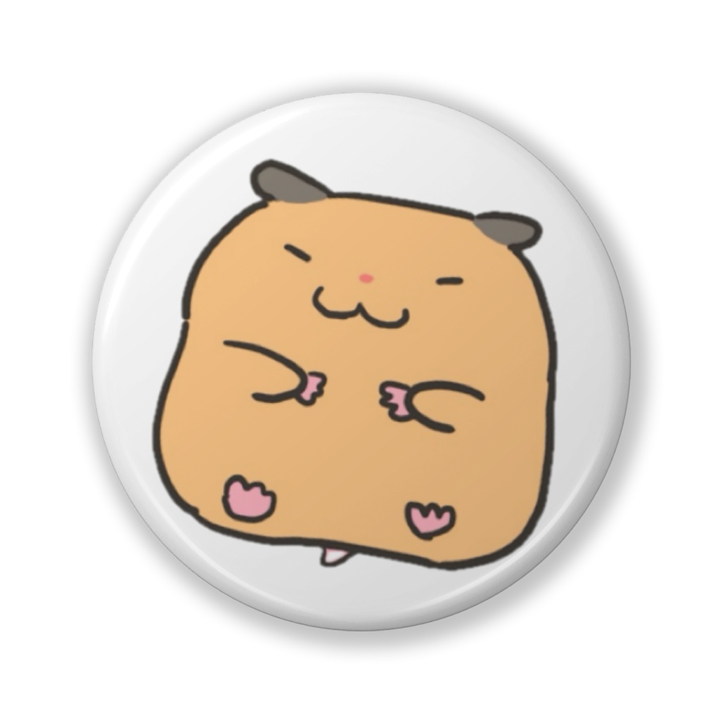 ぽぽちゃん缶バッジ(ねむねむ)