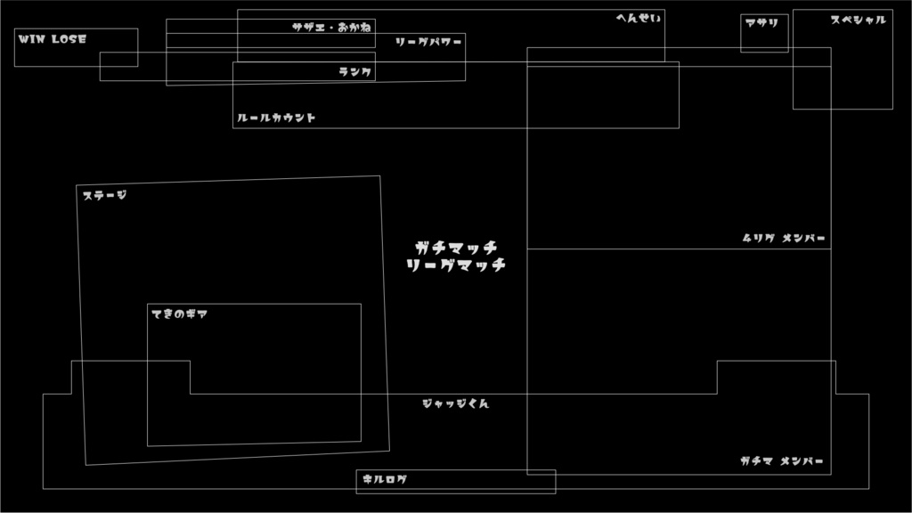 スプラトゥーン2配信者向け配信画面テンプレートセット