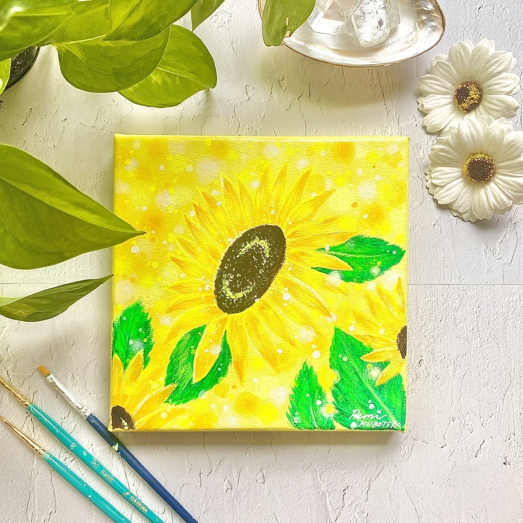 “Sunflower” (15×15cm)(5.9×5.9inch)