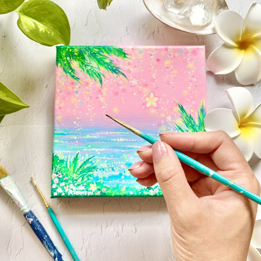 “Summer Breeze” (15×15cm)(5.9×5.9inch)