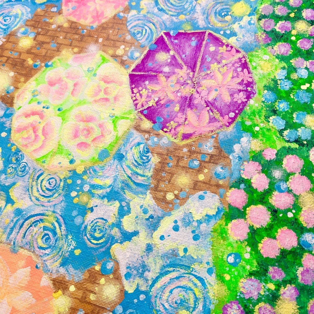 “雨の日の昼下がり(Afternoon on a rainy day)” F6(32.8×41cm)(12.9×16.1inch)