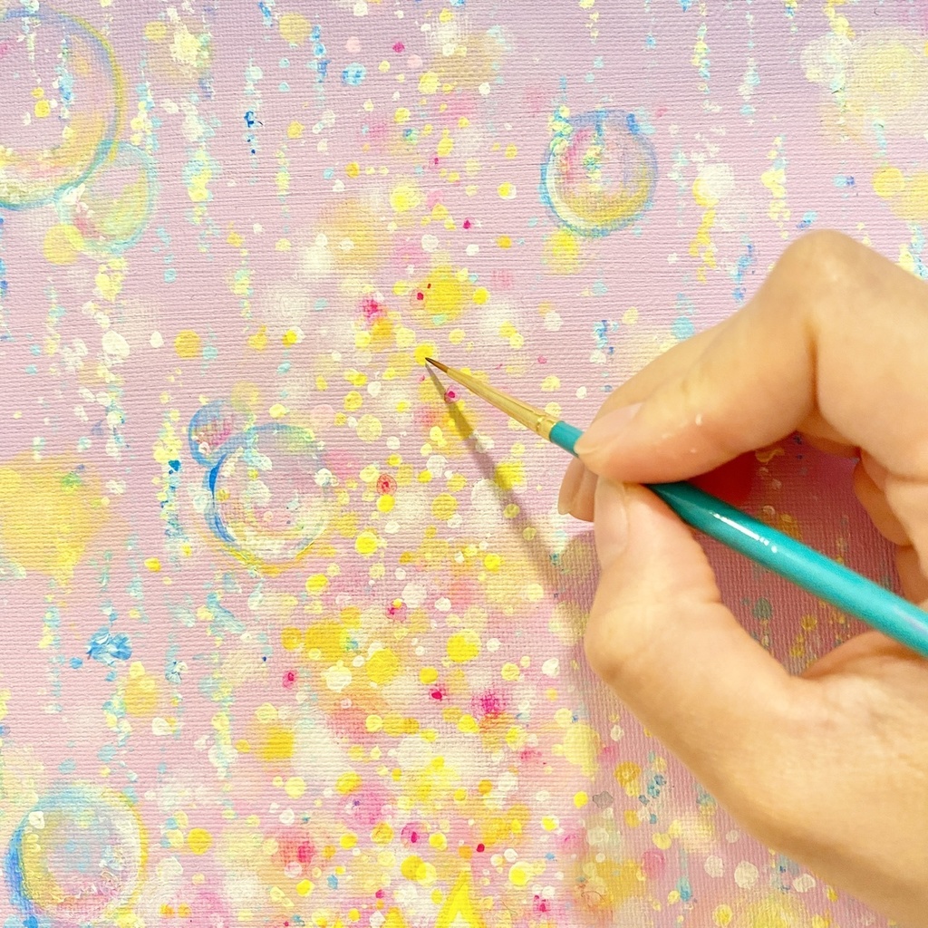 “優しさの雫 (Drops of devotion)” S3 (27.3×27.3cm)(10.7×10.7inch)