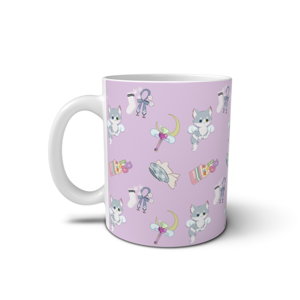 白瀬冥々モチーフマグカップ ラベンダー
