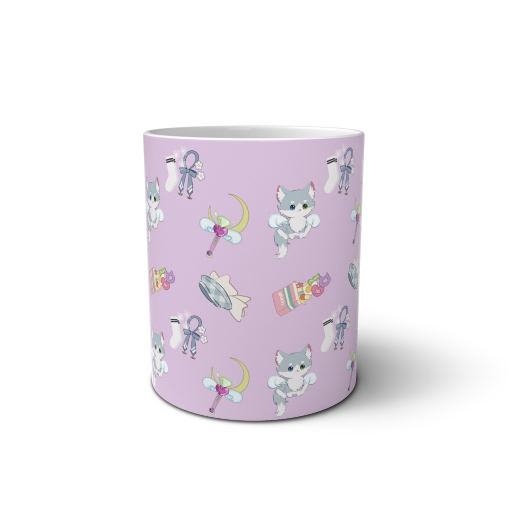 白瀬冥々モチーフマグカップ ラベンダー
