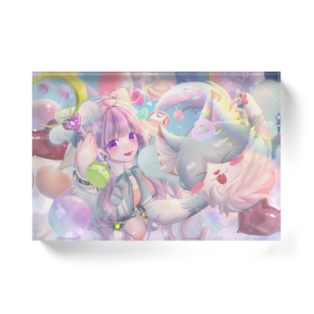 白瀬冥々めるるアクリルブロック