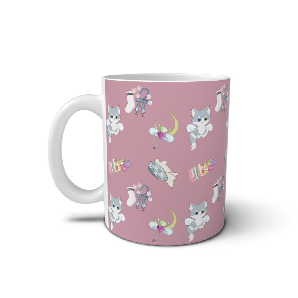 白瀬冥々モチーフマグカップ ピンク