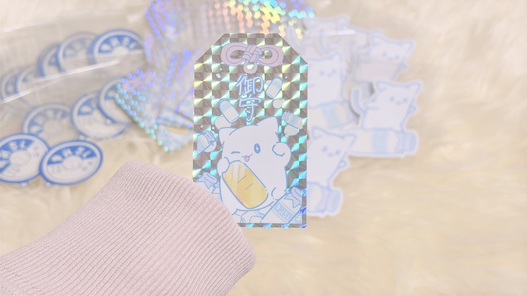 カノネコちゃん「キラ！おまもり風ステッカー」