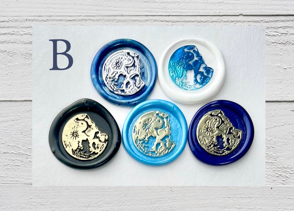 壊れた月 シーリングスタンプシール