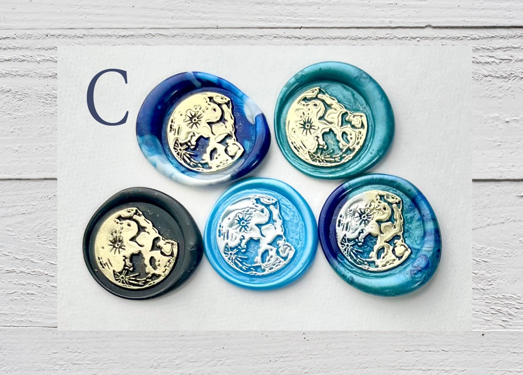 壊れた月 シーリングスタンプシール