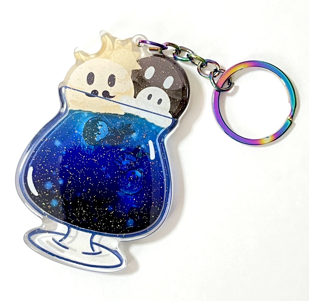 太陽と月のクリームソーダシャカシャカアクキー