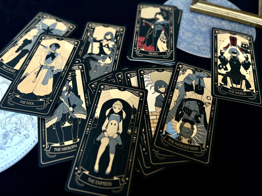 NieRファンアート　タロットカード(大アルカナ22枚)