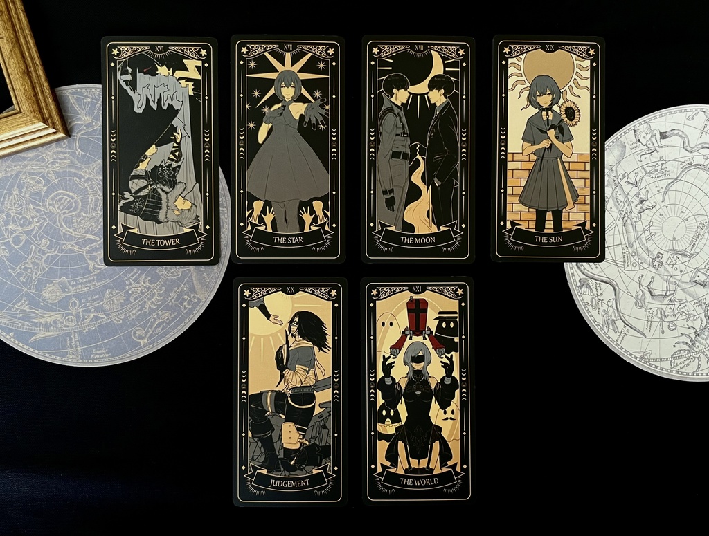 NieRファンアート タロットカード(大アルカナ22枚)
