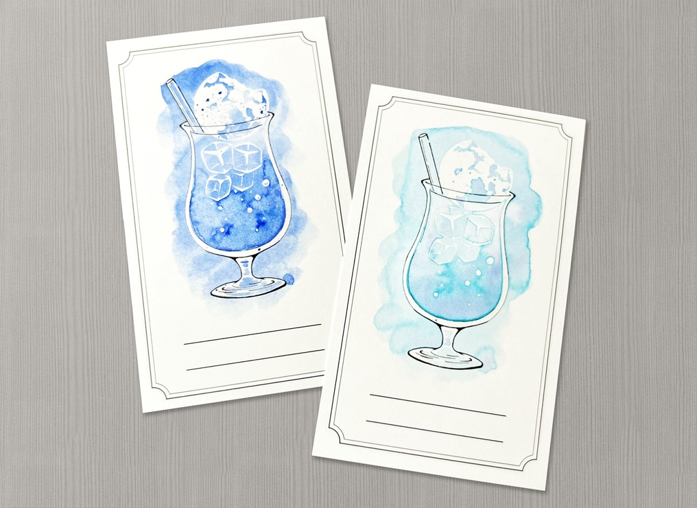 水彩絵の具カード・インクカード