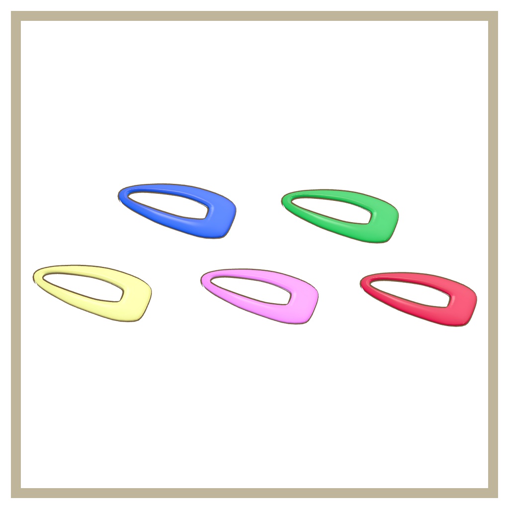 【桔梗ちゃん用】シンプルヘアピン 5色