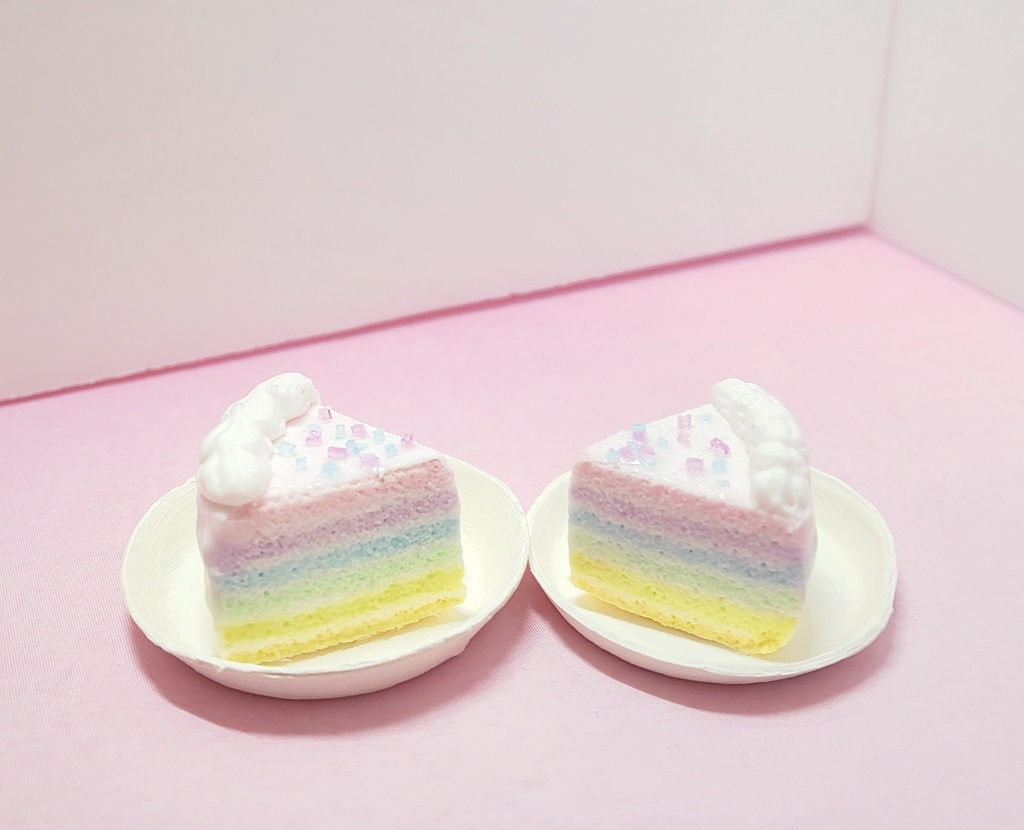 虹のケーキ (2個セット)