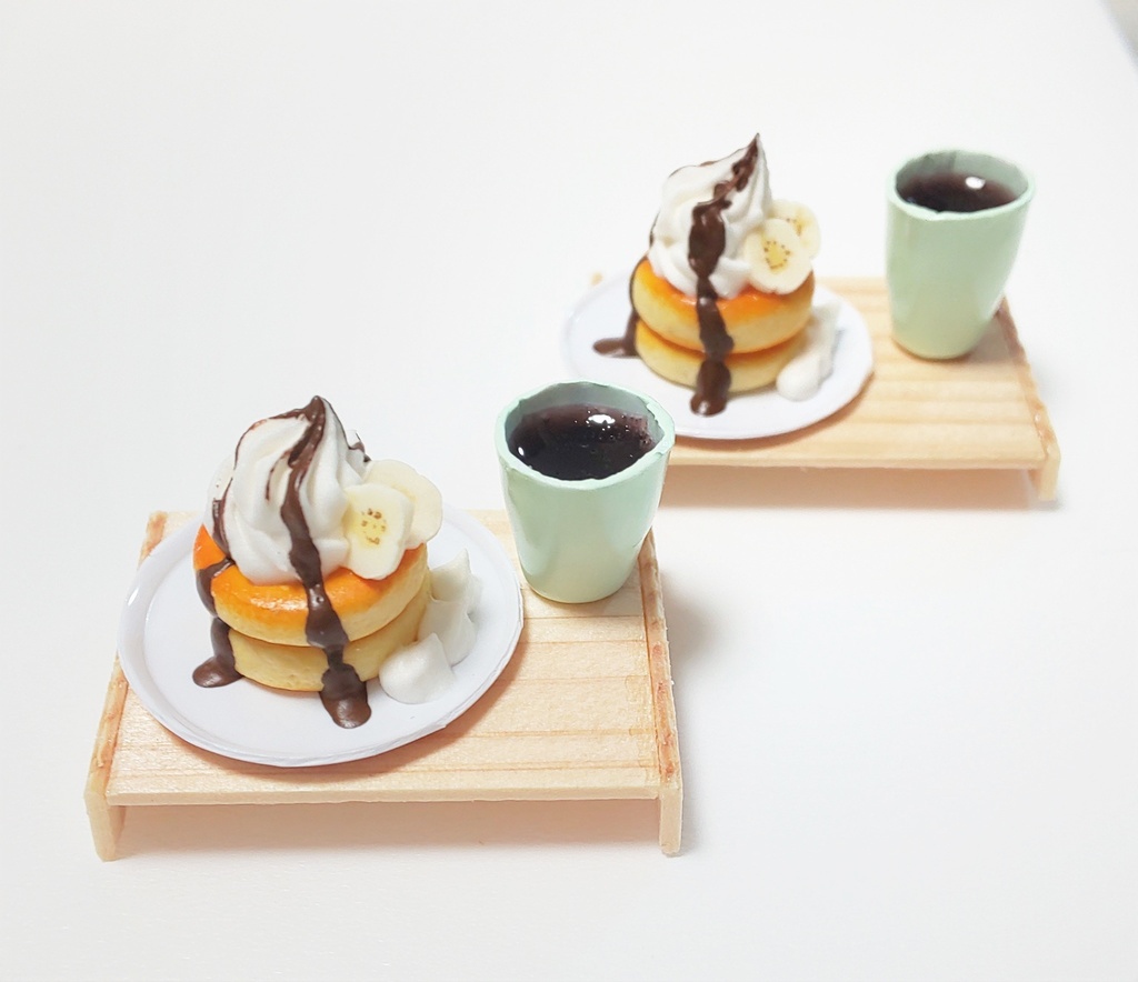 チョコバナナパンケーキセット