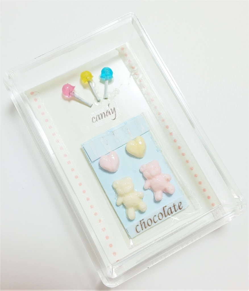 くまさんチョコと棒付きキャンディ