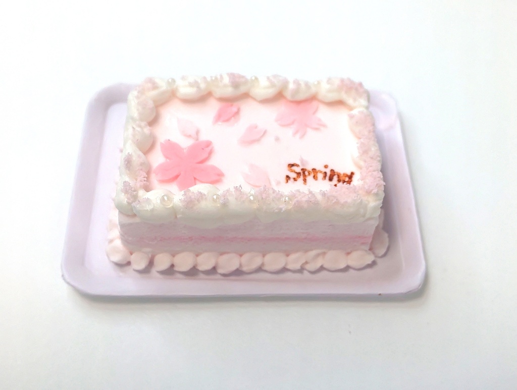 桜咲くケーキ
