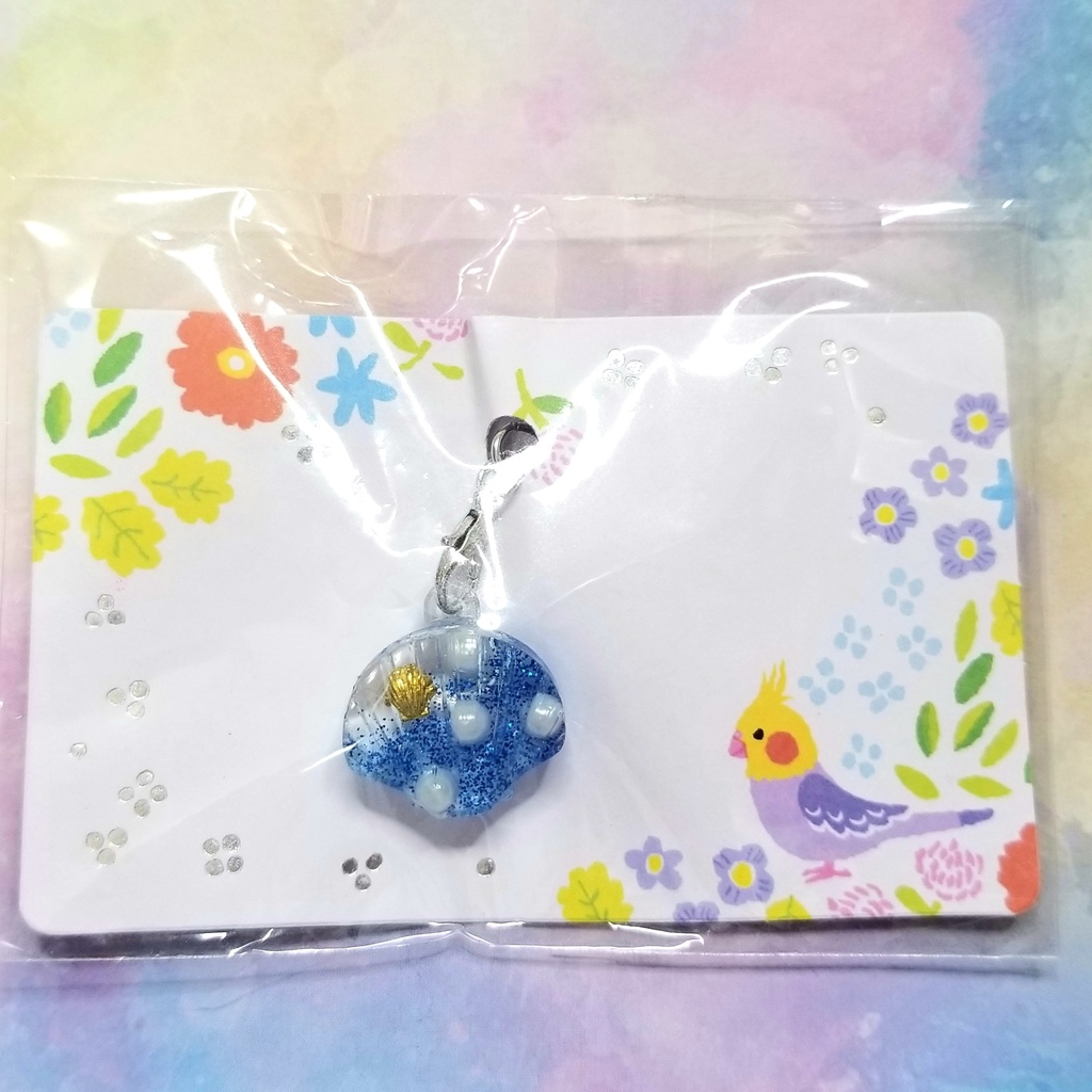 ハンドメイド ストラップ 貝殻