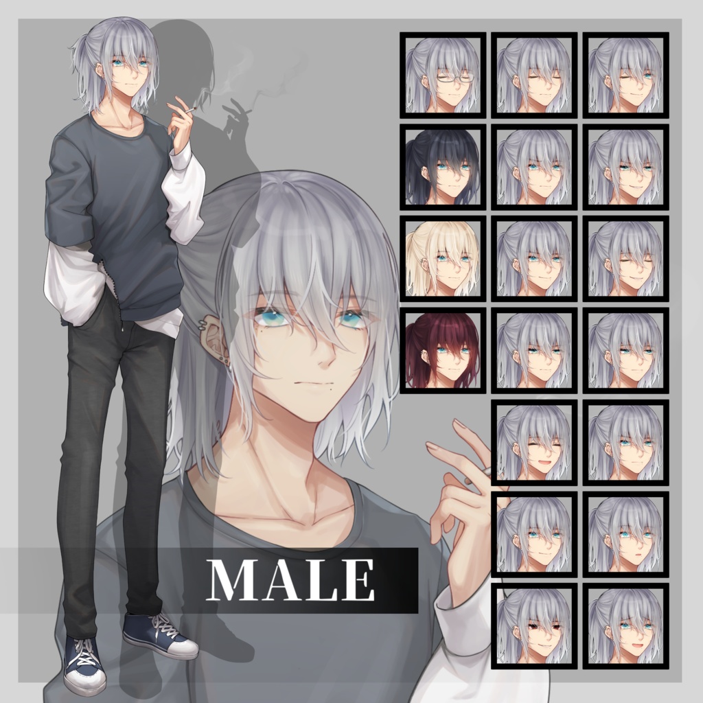 立ち絵素材『玖那時雨』