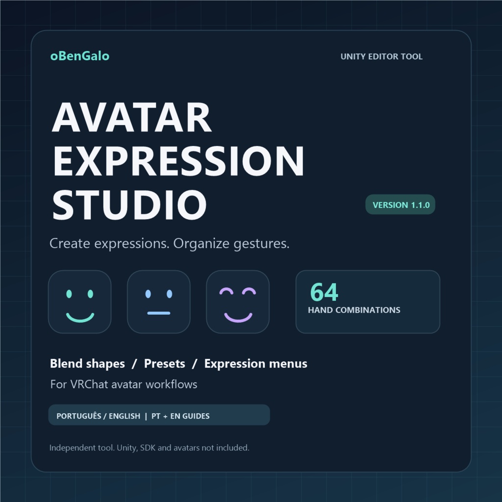 Avatar Expression Studio | Unity Expression Editor — oBenGalo