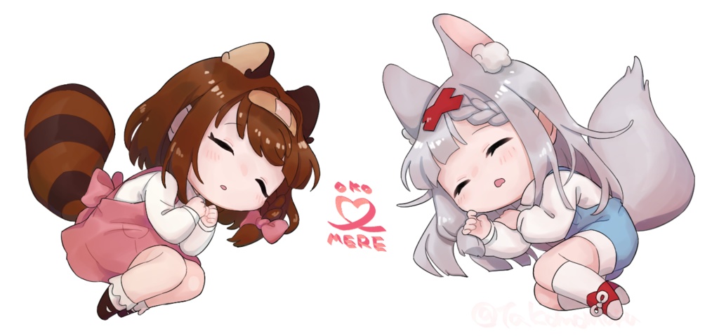 お昼寝おこめれアクキー