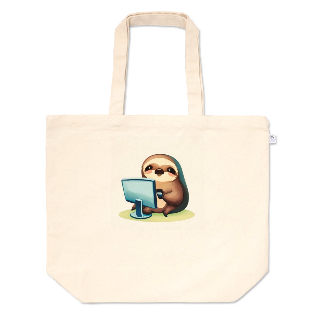 Sloth playing with a computer（パソコンをいじるナマケモノ） - Shiba.Inc - BOOTH