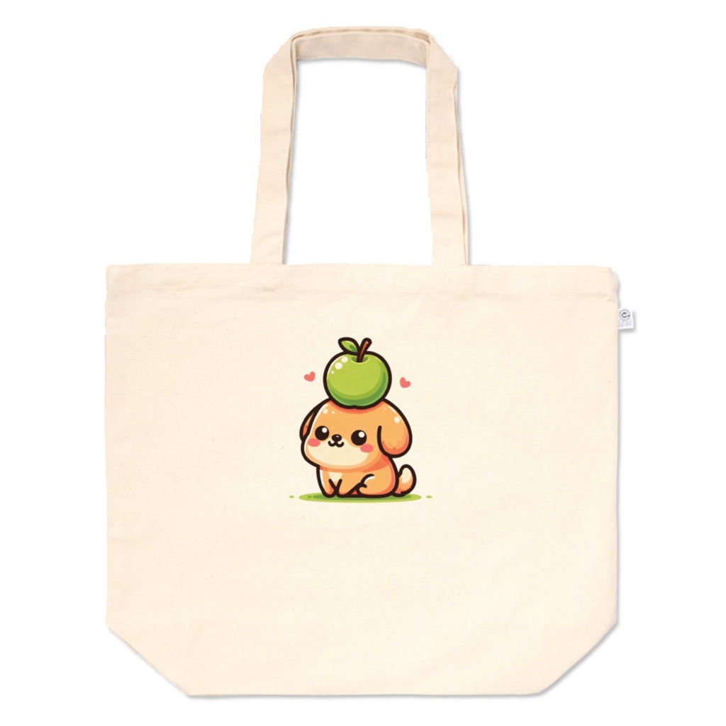 Dog with apple on head(リンゴを頭にのせた犬)