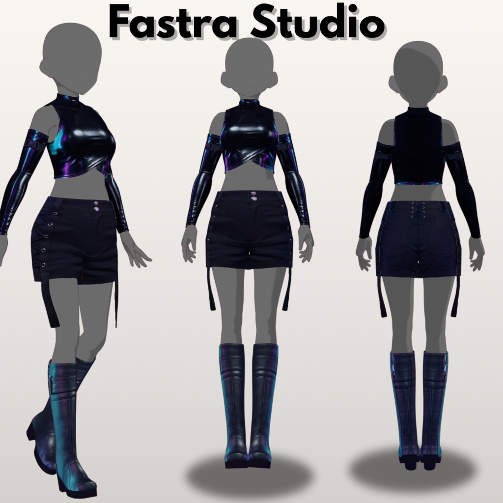 VRoid Clothes Cyberpunk VRoid Studio VRoid Texture Customitem VRoid Cosplay
