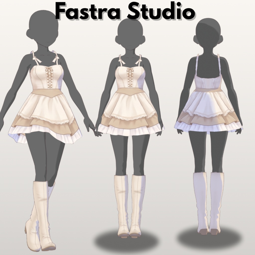 VRoid Studio Daily Outfit Dress Vroid Clothes Customitems VRoid Dress VRoid Texture VTuber Asset Kawaii Outfit Cute Outfit Daily