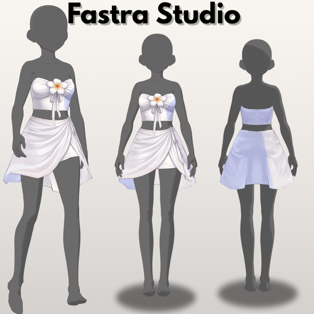 Bikini Outfit VRoid Inner Top Beach Set Outfit VRoid Clothes VRoid Costume VRoid Cosplay Summer Outfit VTuber Kawaii Bikini Texture VRoid Texture Customitem VTuber Asset Virtual Youtuber VRM