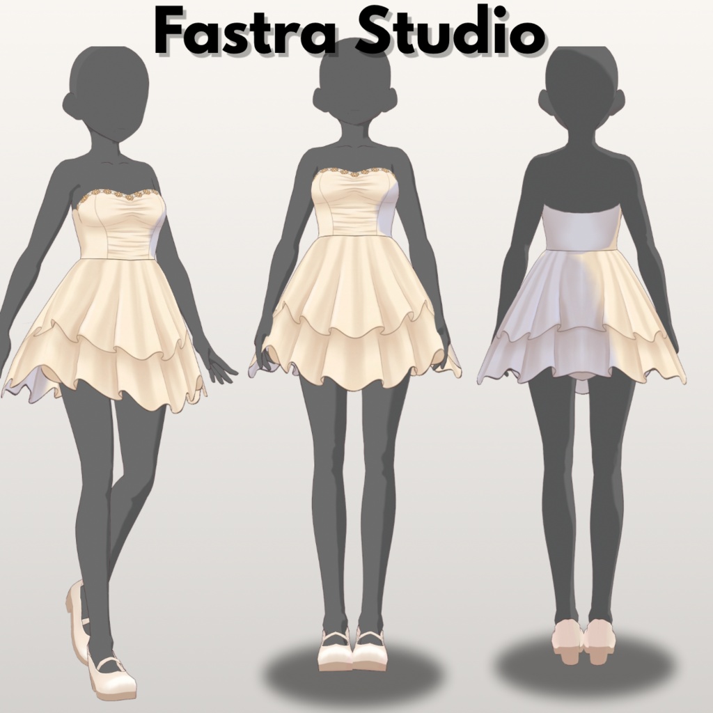 Daily Outfit VRoid Dress VRoid Studio Cute Kawaii Outfit VRoid Clothes VRoid Cosplay VRoid Costume VTuber Asset Customeitem Texture VRoid Kawaii Dress