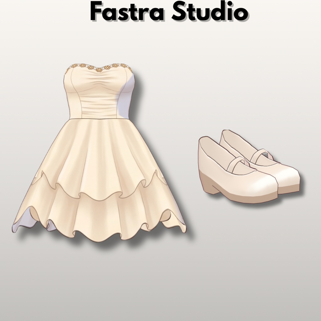 Daily Outfit VRoid Dress VRoid Studio Cute Kawaii Outfit VRoid Clothes VRoid Cosplay VRoid Costume VTuber Asset Customeitem Texture VRoid Kawaii Dress