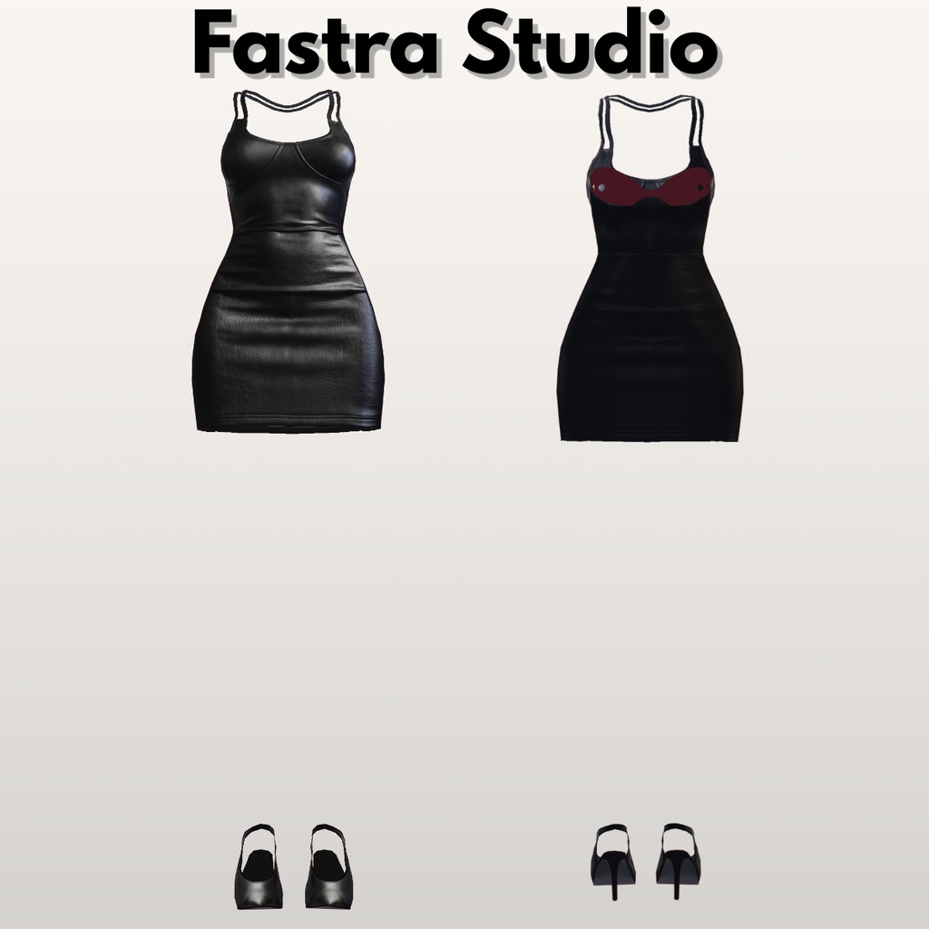 Gothic Dress VRoid Studio Black Dress VRoid Clothes Customitem Leather Outfir VRoid Texture Dresses VTuber Asset VRoid Costume VRM VTuber Fashion Customize Casual Outfit Daily Outfit VRoid