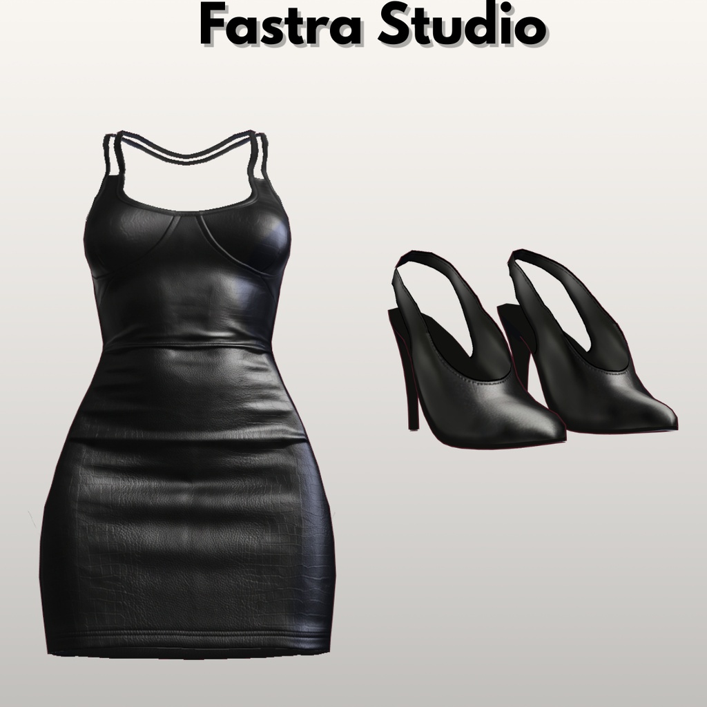 Gothic Dress VRoid Studio Black Dress VRoid Clothes Customitem Leather Outfir VRoid Texture Dresses VTuber Asset VRoid Costume VRM VTuber Fashion Customize Casual Outfit Daily Outfit VRoid