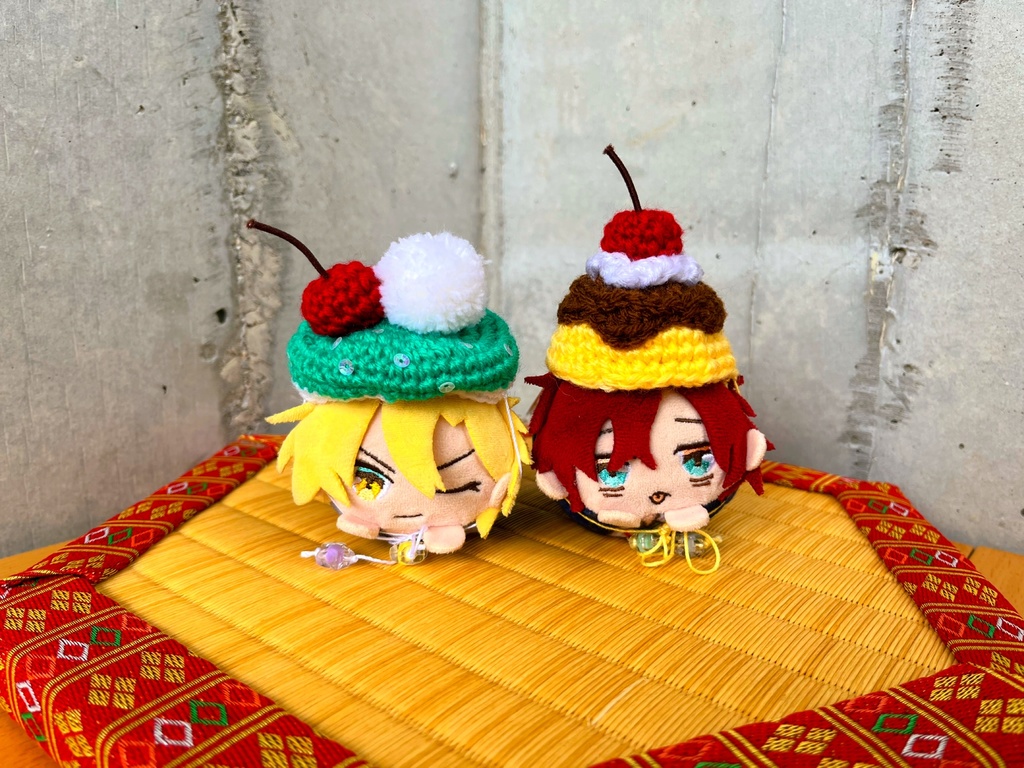 メロンソーダ＆プリンの帽子